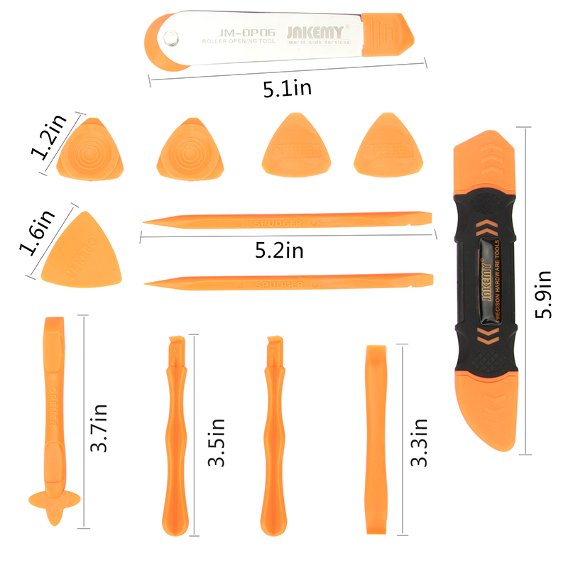 JAKEMY 13 in 1 Smartphone Pry  - Spudger Plastic Set ulasan dan harga